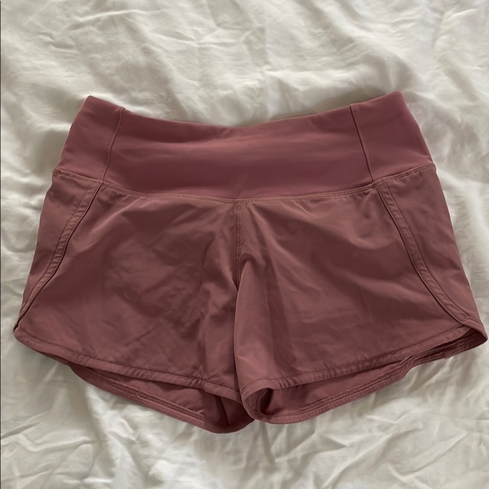 Lululemon Rose Pink Speed Up Shorts